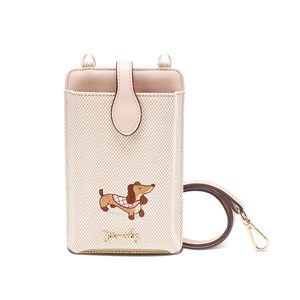 Dog Cell Phone Purse, Small Crossbody Bag, Embroidered Cute Leather >:)